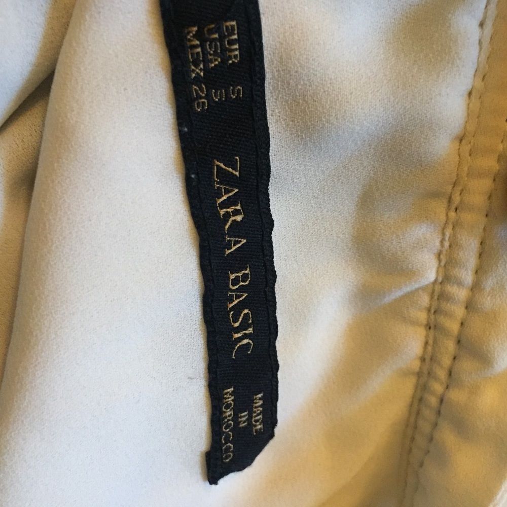 Zara Basic Ruffle Detail Button Down Shirt - Picture 10 of 10